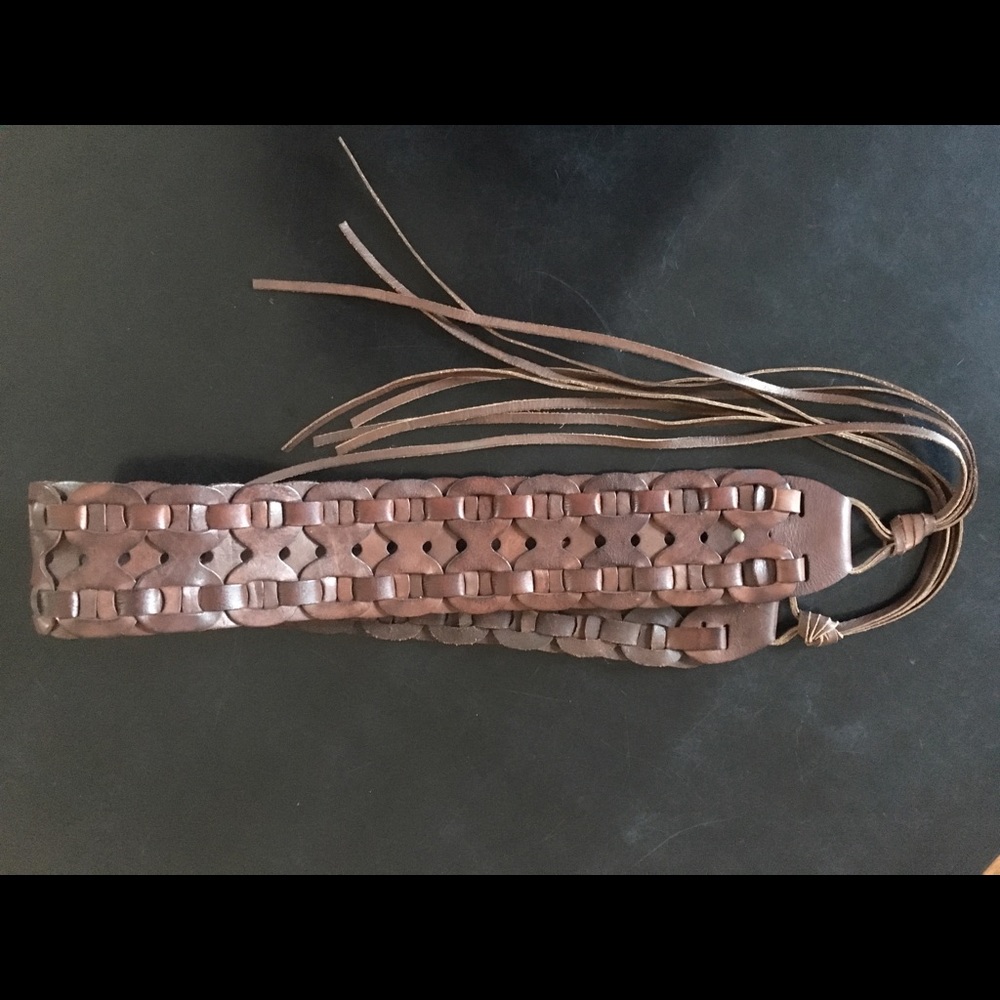 Leather Banana Republic Braided Belt Ladies six L